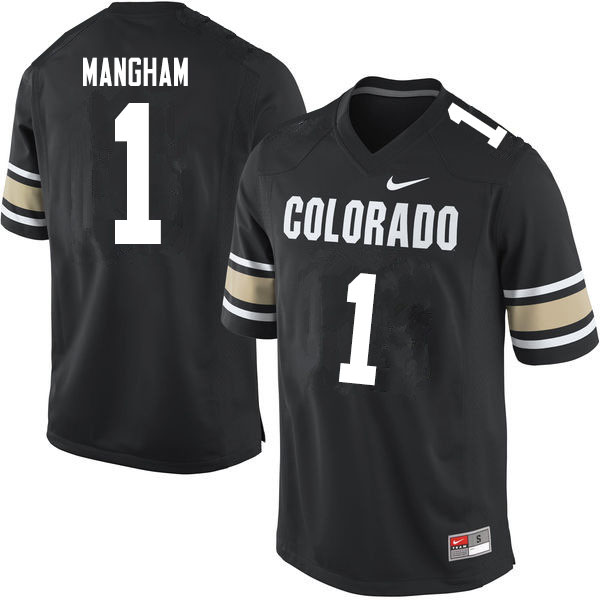 Men #1 Jaren Mangham Colorado Buffaloes College Football Jerseys Sale-Home Black